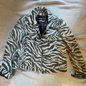 Zebra Leather Jacket